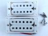 PAIR HUMBUCKER PICKUPS WHITE